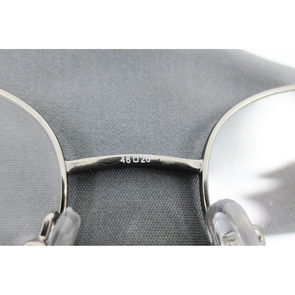 ECCA 1545 MM 20213 Eyeglasses Round Gunmetal Gray Metal Frames 48-20-145 Mens